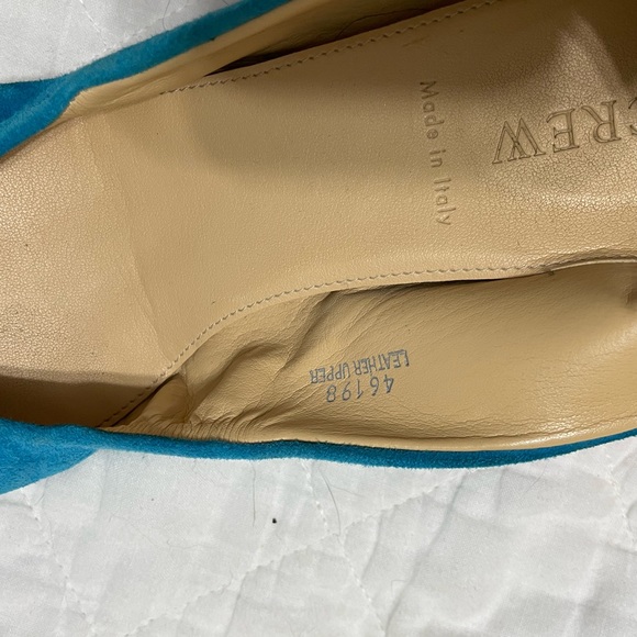J.CREW Blue Suede Ballet Flats size 8 - Picture 3 of 3